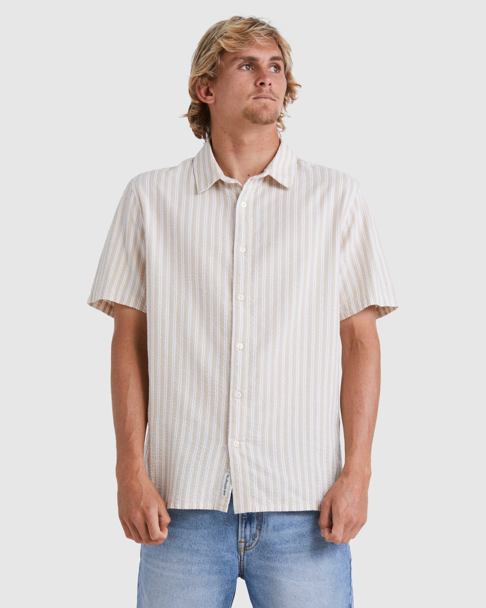 QUIKSILVER Mens Streak Short Sleeve Shirt