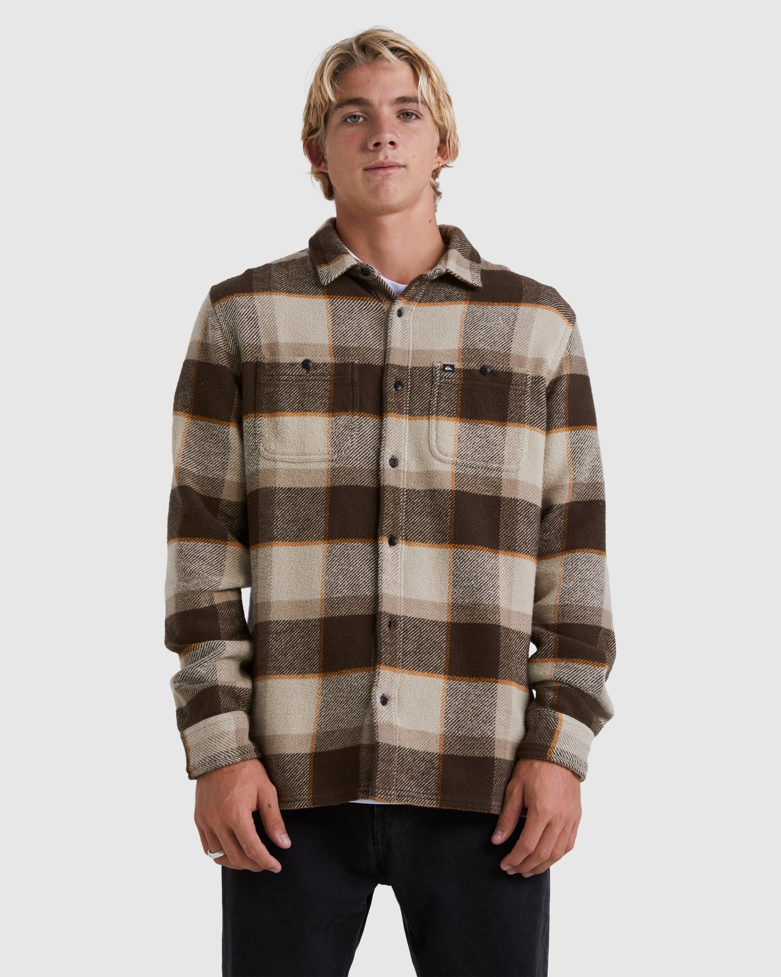 QUIKSILVER Mens New Seeker Long Sleeve Shirt