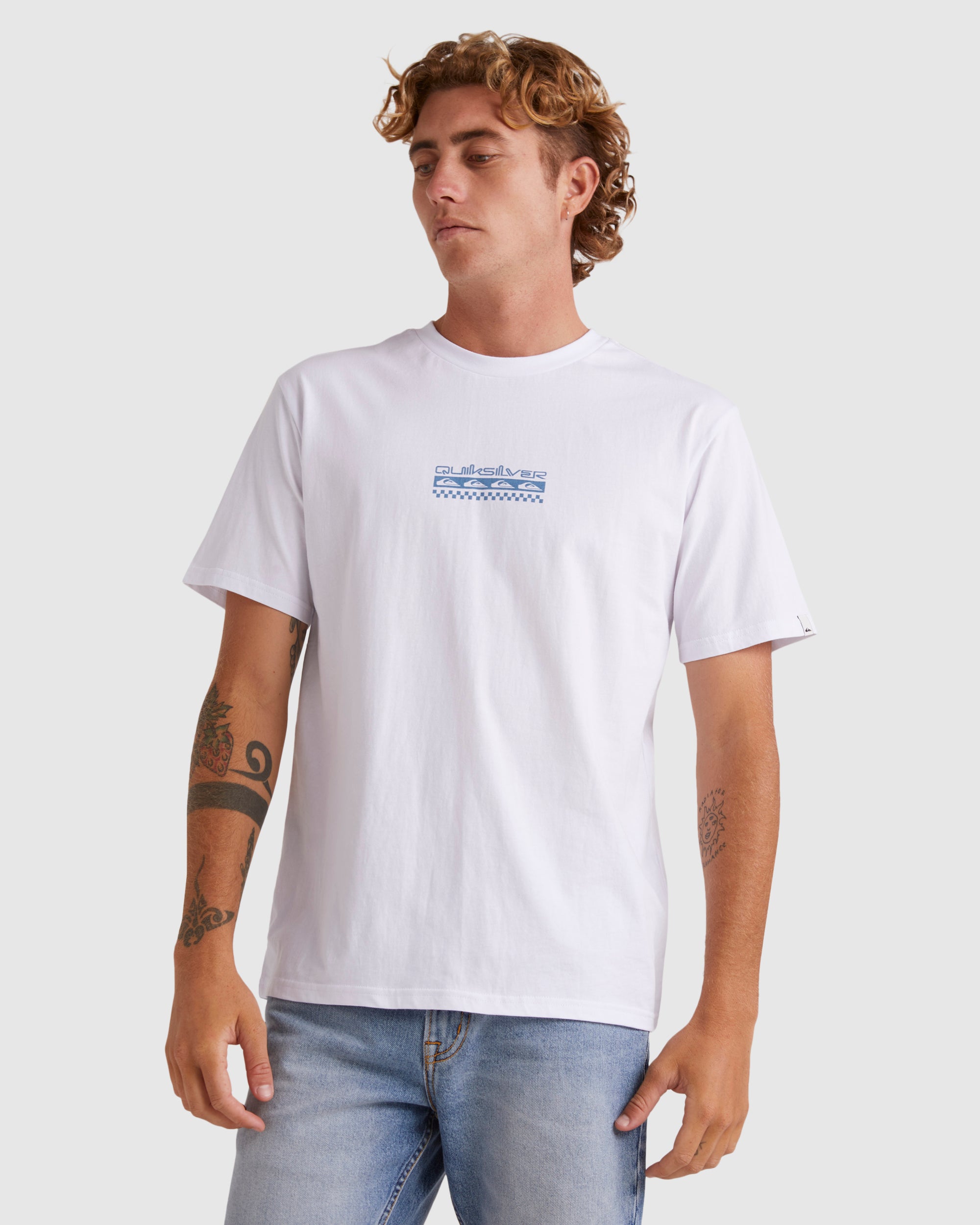 QUIKSILVER Mens Omni Check Turn T-Shirt