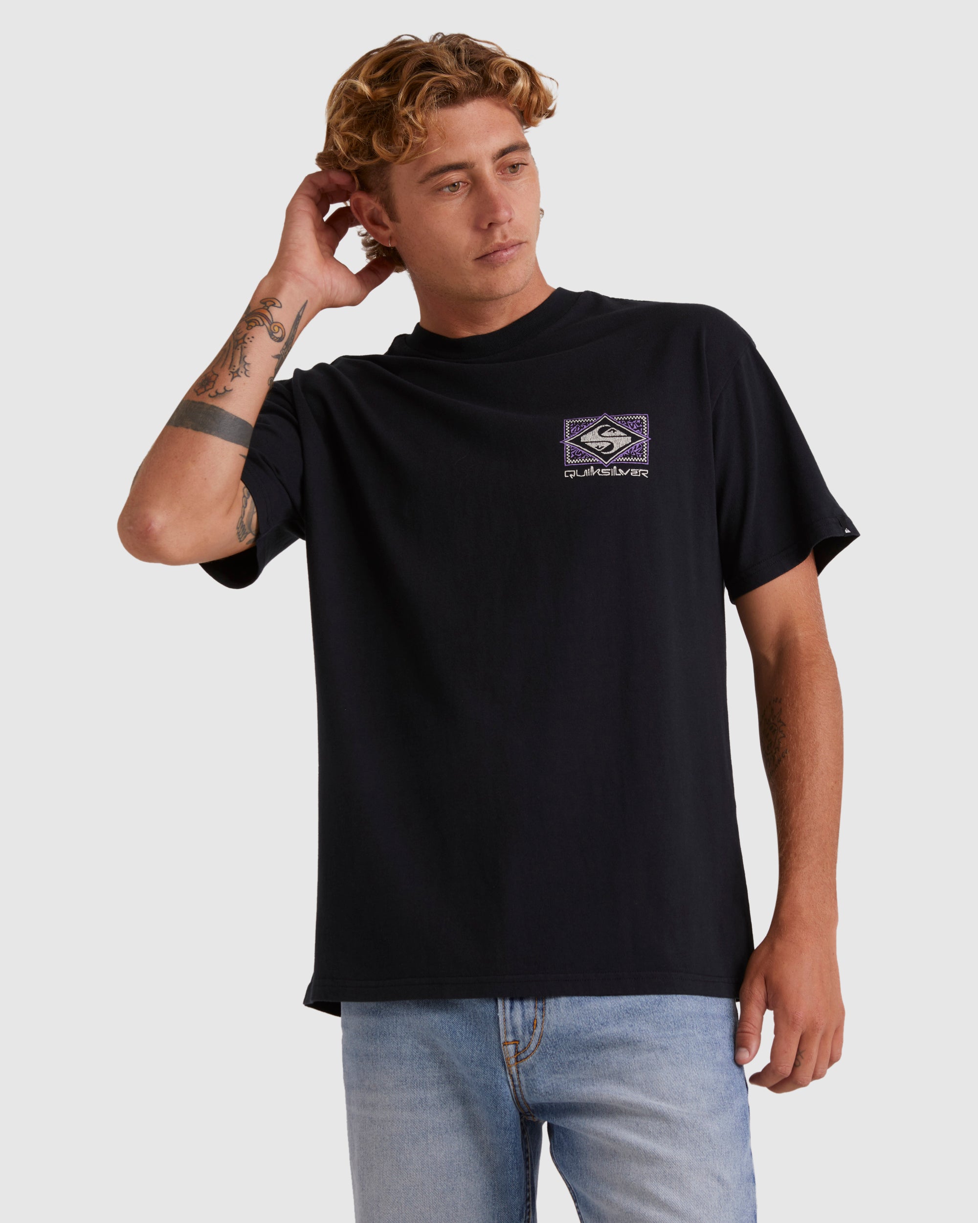 QUIKSILVER Mens Back Flash Oversized T-shirt