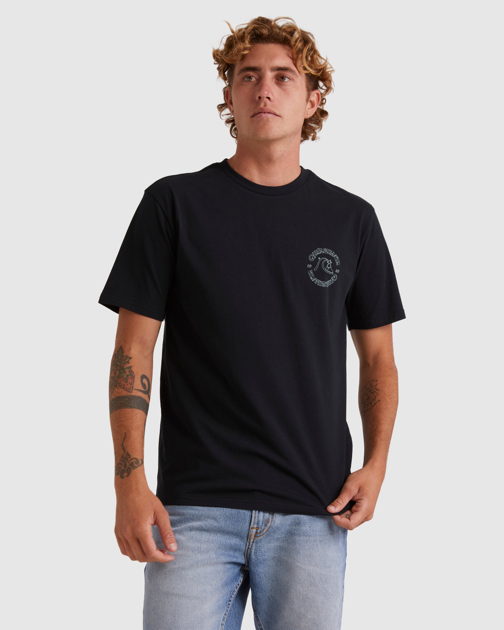 QUIKSILVER Mens Bubble Outline T-Shirt