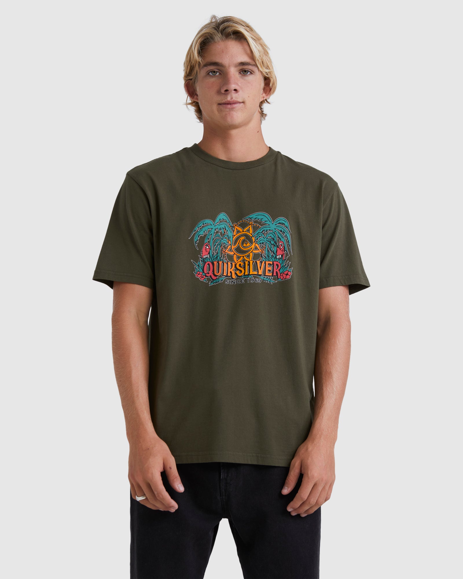 QUIKSILVER Mens Dala Jungle T-Shirt