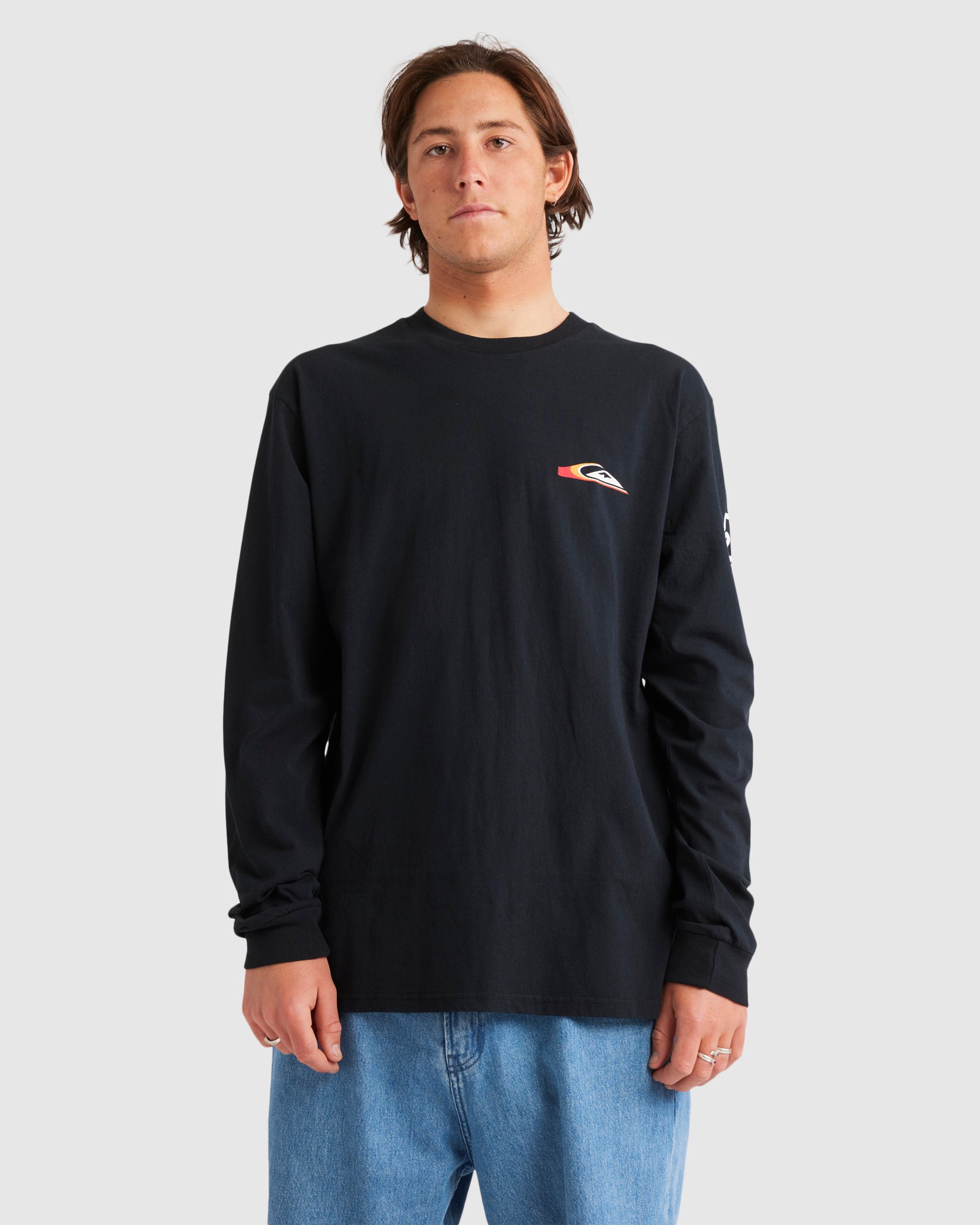 QUIKSILVER Mens Warp Drive Long Sleeve T-Shirt