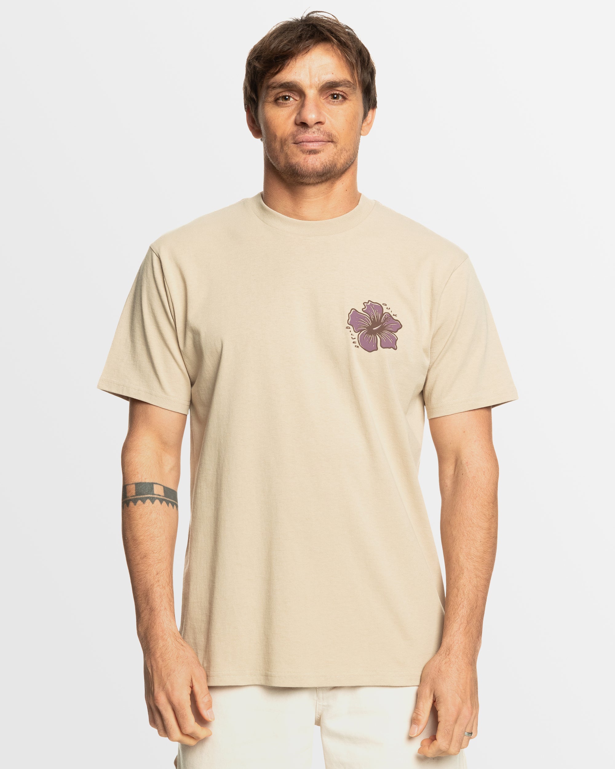 QUIKSILVER Mens Hibiscus T-Shirt