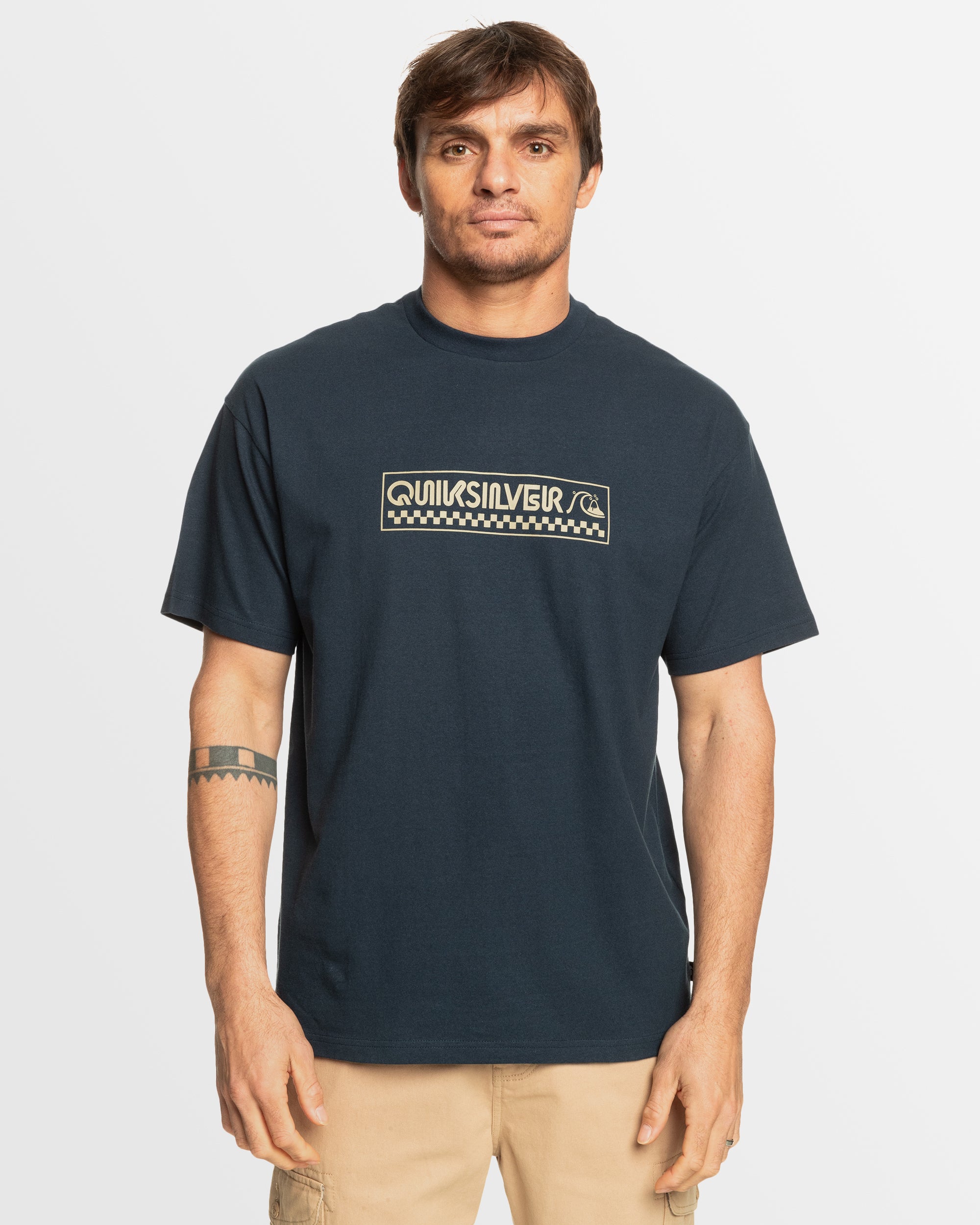 QUIKSILVER Mens Bubble Check T-Shirt