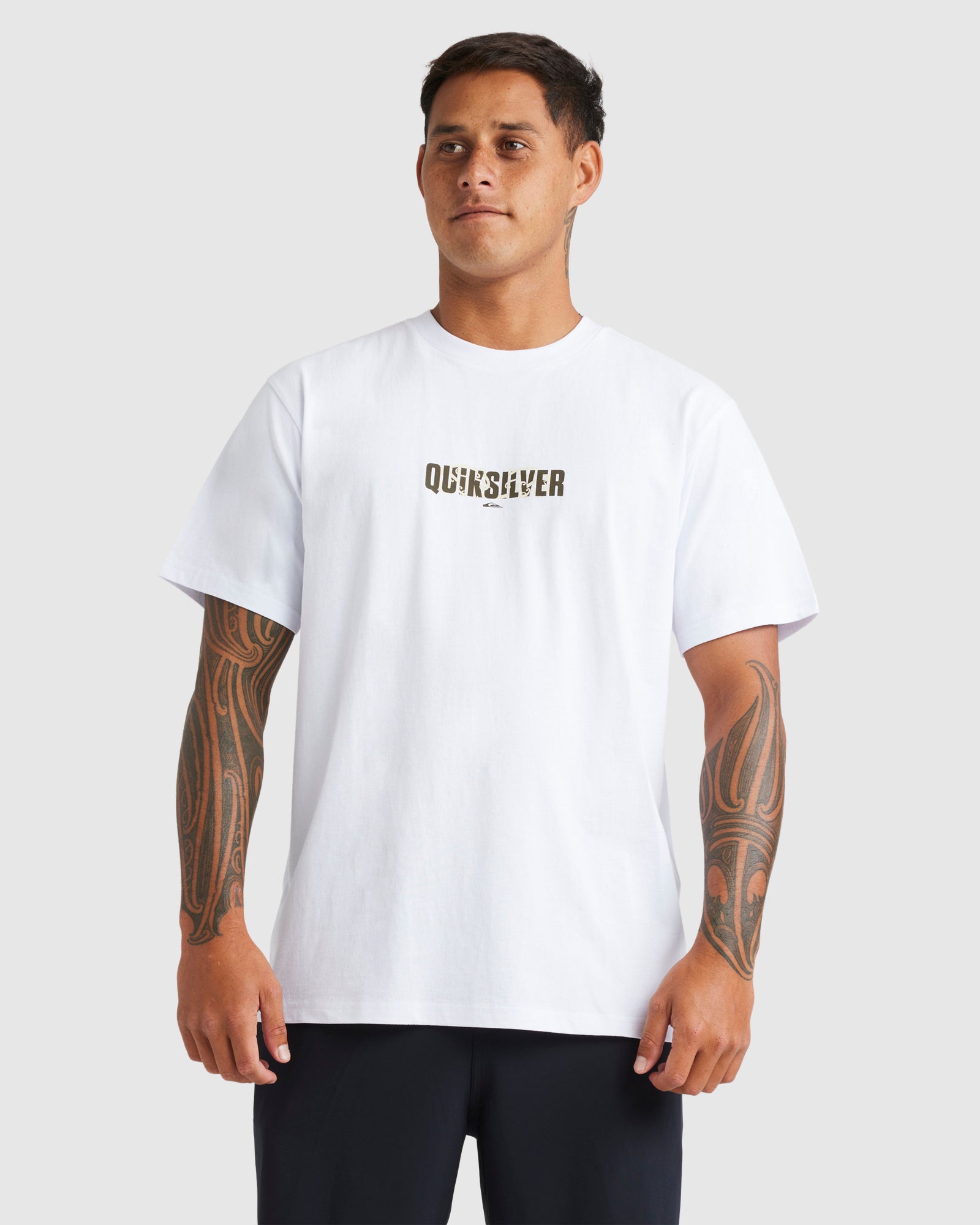 QUIKSILVER Mens Kowhaiwhai Mangopare Logo T-Shirt